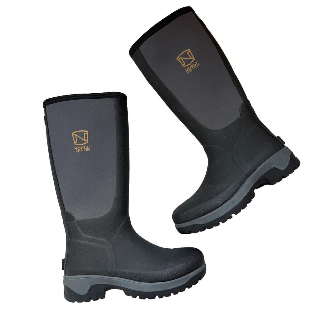Mens Noble Outfitters Muds Size 8R Tall Rubber Boots Chore Outdoors